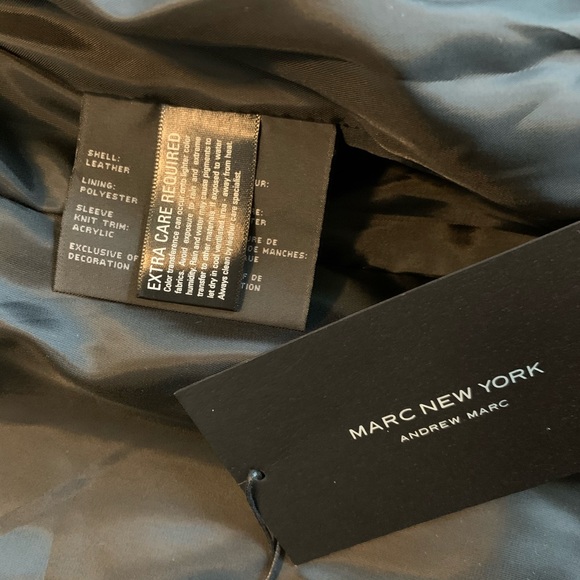 Andrew Marc New York Farley Leather coat. NWT - Picture 9 of 12